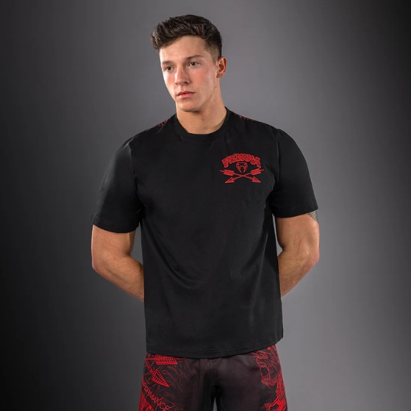 Тениска Venum Wolf Atak T-Shirt - Black Red 1