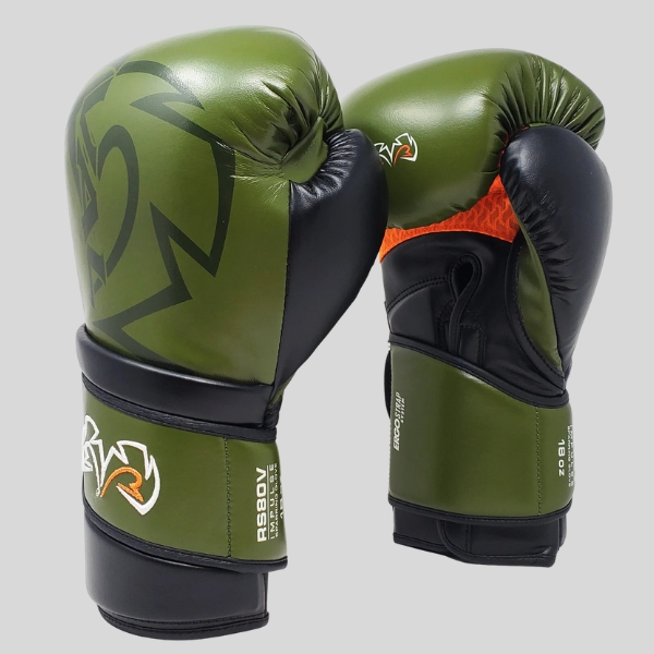 боксови ръкавици rival RS80V impulse sparring gloves khaki