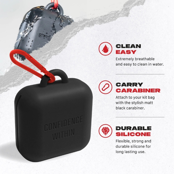 силиконова кутия за протектор за зъби safejawz black 2