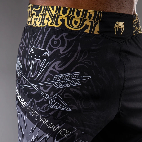шорти venum wolf atak fightshorts - black grey 3