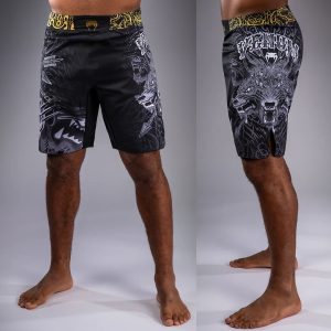 шорти venum wolf atak fightshorts - black grey