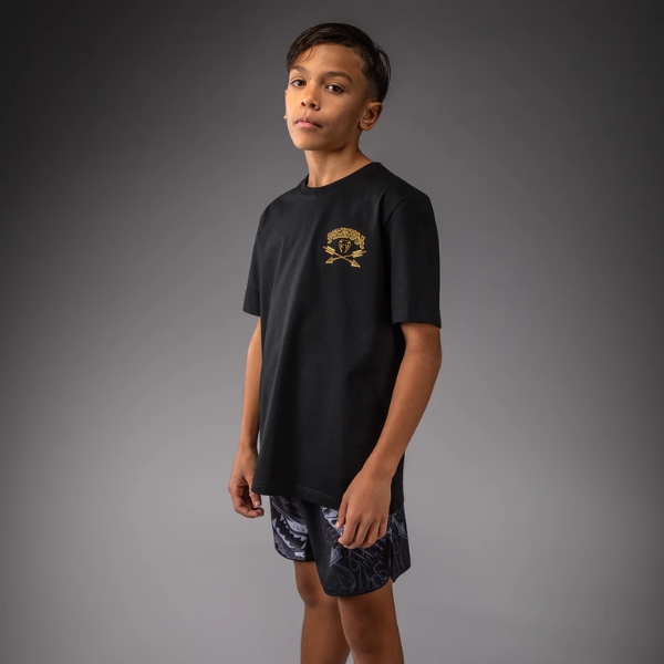 детска тениска venum wolf atak kids t-shirt - black/grey 3