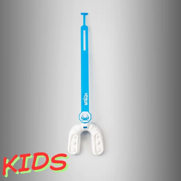 детски протектор за зъби venum challenger kids mouthguard strap/strapless - white/blue 3
