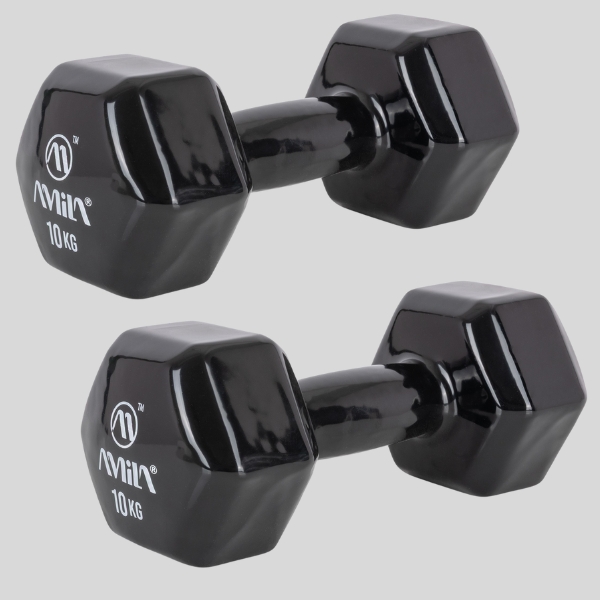 гири amila vinyl dumbbell 2x10кг
