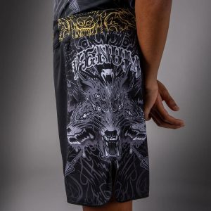 детски шорти venum wolf atak kids fightshorts - black/grey 3