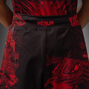 детски шорти venum wolf atak kids fightshorts - black/red 3