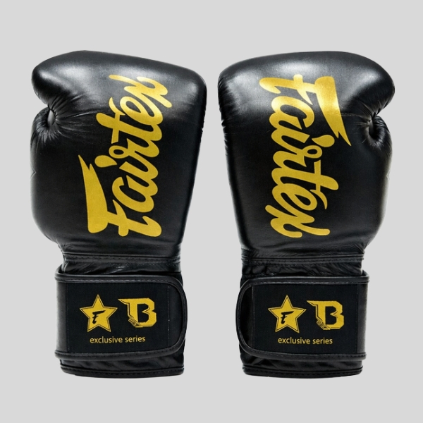боксови ръкавици fairtex fxb black/gold 1