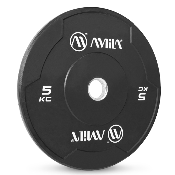 олимпийски гумиран диск amila black W bumper slim 50mm 5Kg – 2бр 1