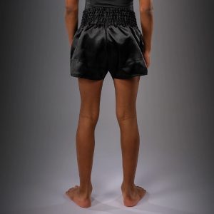 детски муай тай шорти venum classic muay thai shorts for kids - black/gold 3