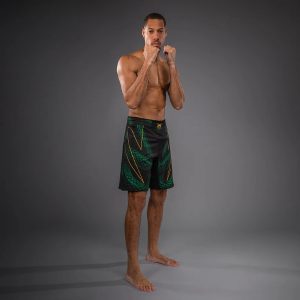 шорти venum matupa fightshorts - black/green/gold 2