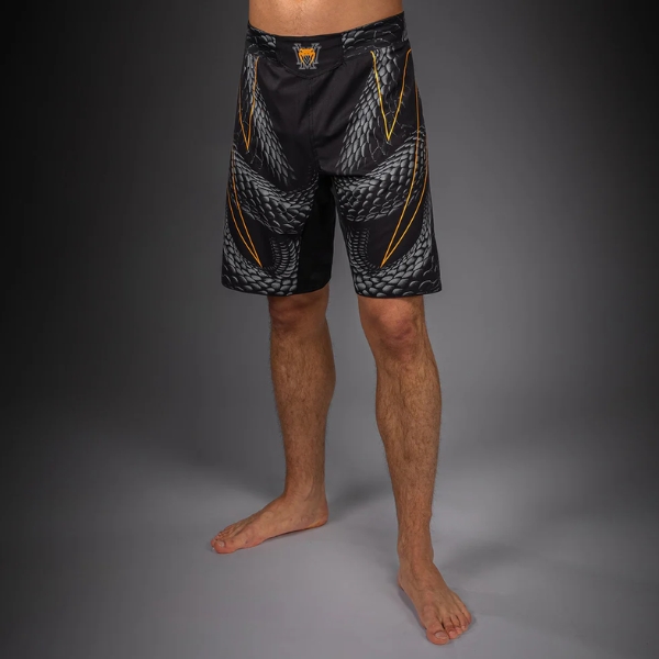 шорти venum matupa fightshorts - black/grey/gold 3