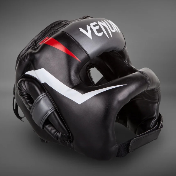 каска за бокс venum elite iron headgear - black