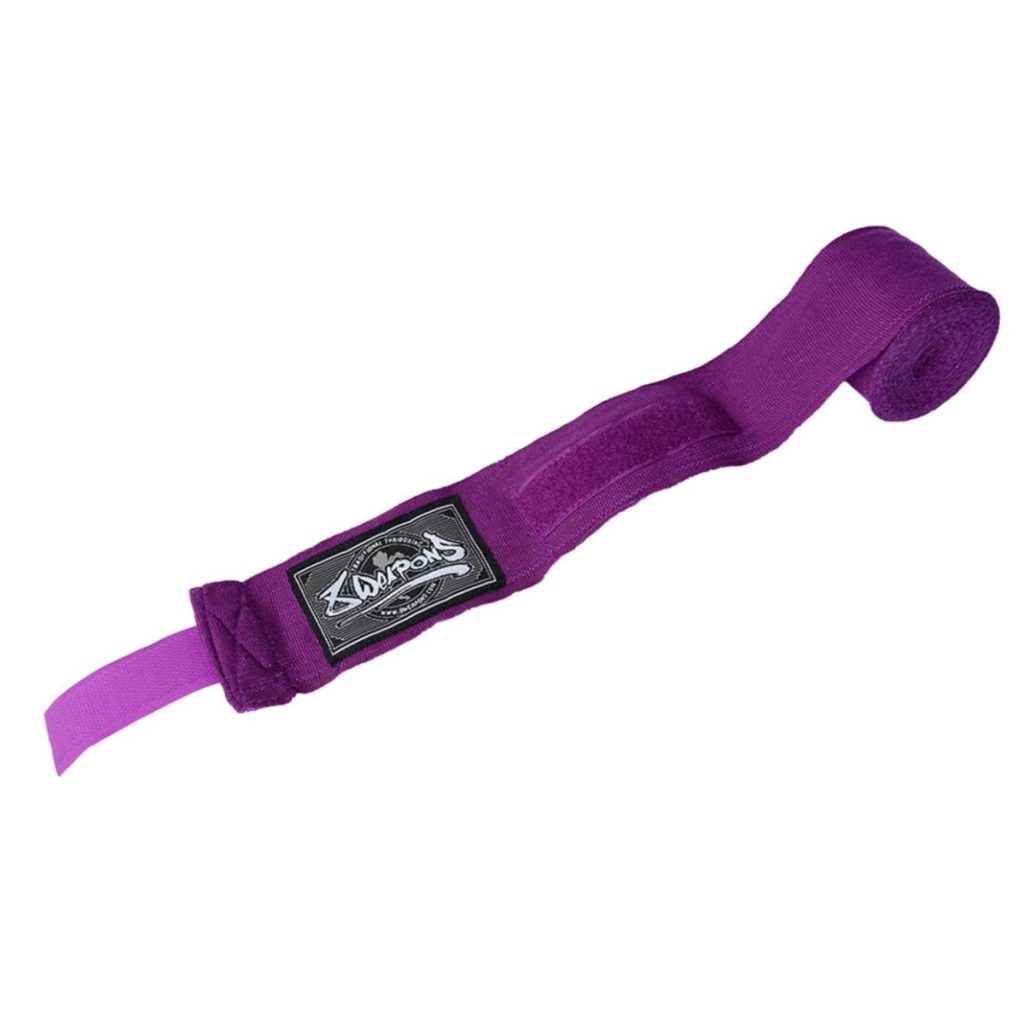 Бинтове за бокс 8 Weapons Purple с велкро закопчаване