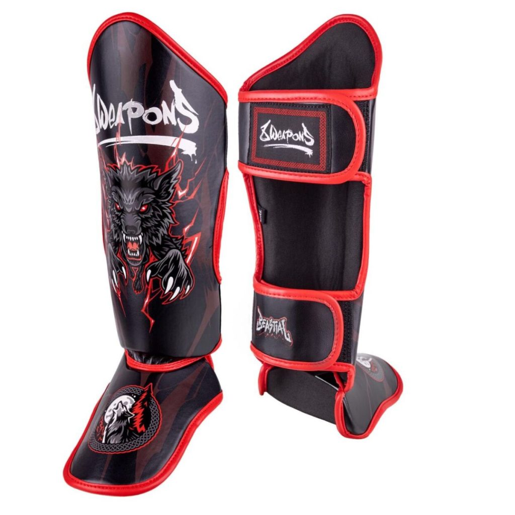 Детски протектори за крака 8 WEAPONS Beastial Black/Red основна снимка