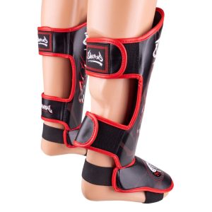 Детски протектори за крака 8 WEAPONS Beastial Black/Red страничен изглед