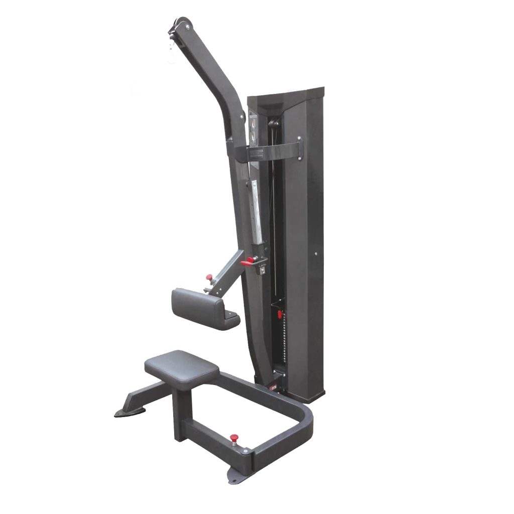Професионален уред за горна тяга Lat Pull Down Inter Atletika XRS601 с тегловен стек 100 кг за тренировка на мускулите на гърба