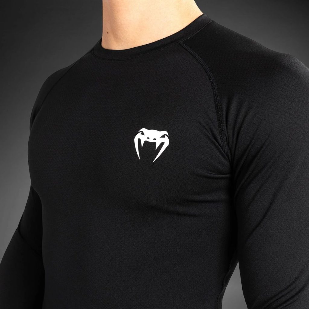 Рашгард Venum Contender Men’s Long Sleeve Rashguard - Black/White 3