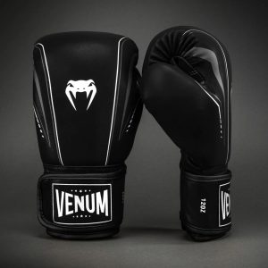 Боксови Ръкавици Venum Streamline Boxing Gloves Black/White – детайл на велкрото