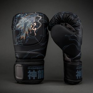 Боксови Ръкавици Venum Thunder Dragon Black/Grey/Copper – изглед отстрани