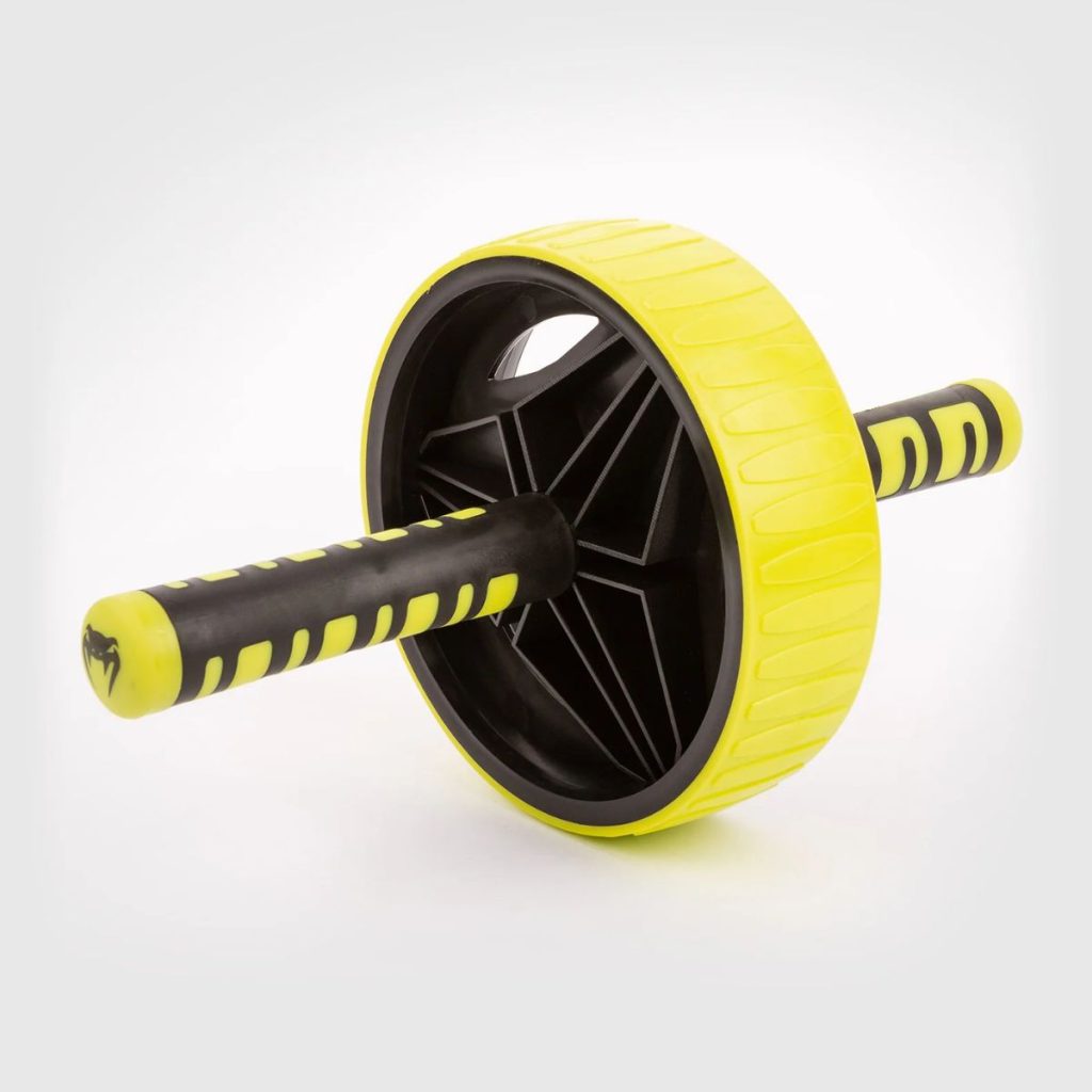 Колело за коремни преси Venum Challenger Abs Wheel Neo Yellow/Black — диаметър 19 см, тегло 610 г, VENUM-04209-212