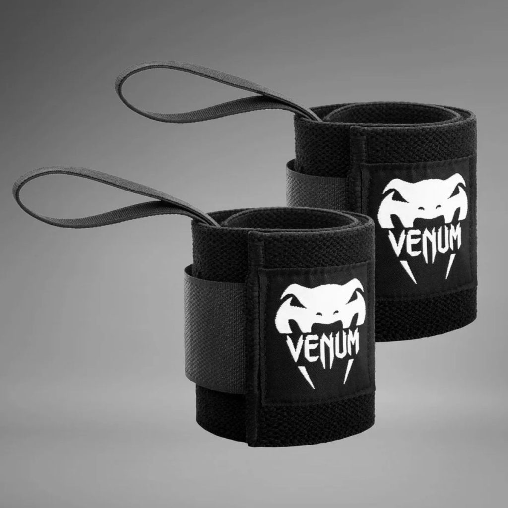 Накитници за фитнес Venum Hyperlift Weightlifting Wrist Wraps – Black