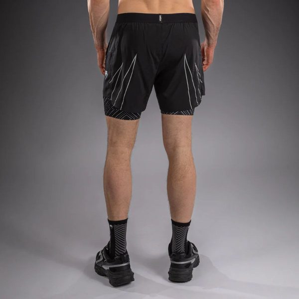 Шорти Venum Midnight Fury Training Shorts – Black/Grey/Silver – изглед отстрани