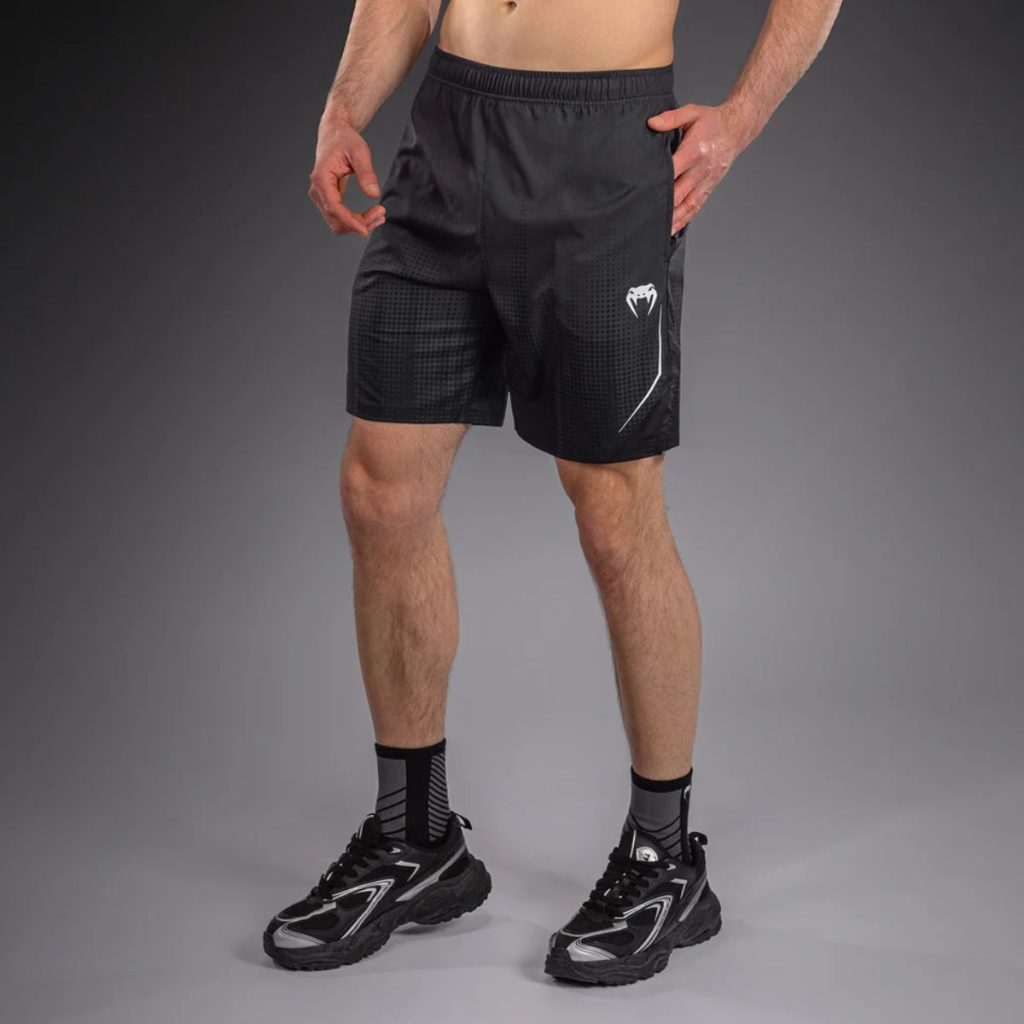 Шорти Venum Stealth Training Shorts – Black/White – изглед отстрани