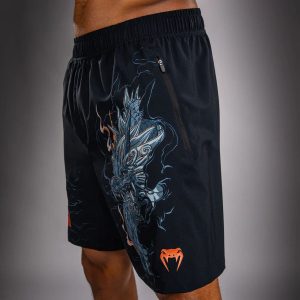 Шорти Venum Thunder Dragon Training Shorts Black/Grey/Copper – детайл на колана
