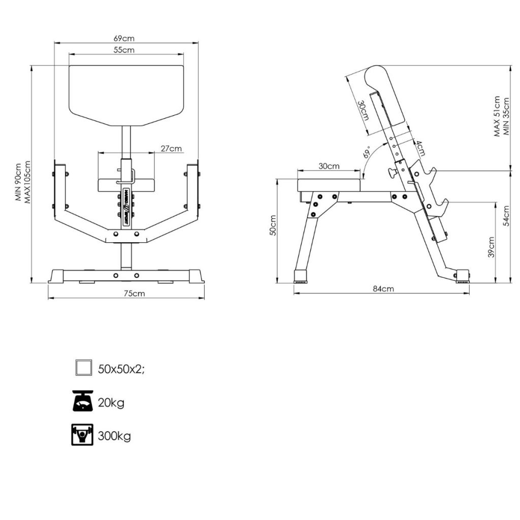 Скотова пейка за бицепс Marbo Sport MS-L107 2.0 за изолирана тренировка на ръцете