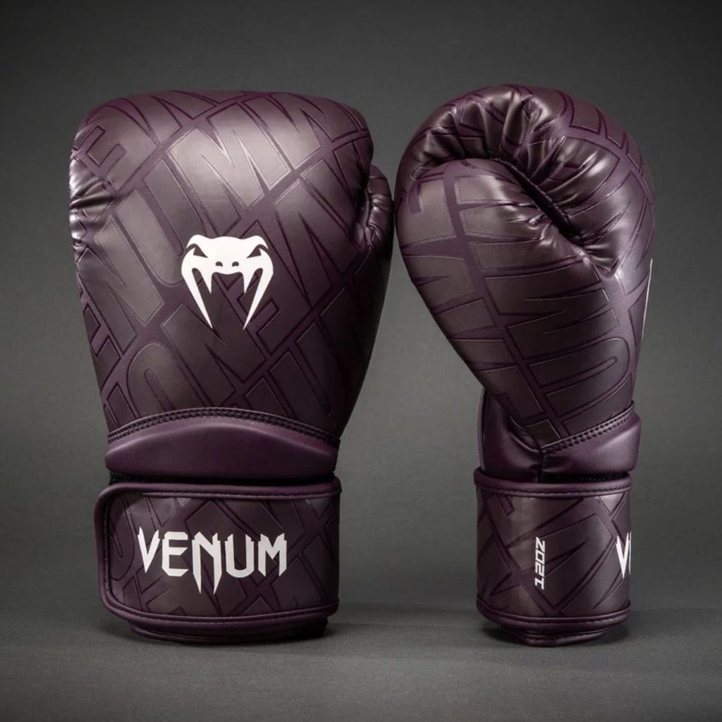 Боксови Ръкавици Venum Contender 1.5 XT 3D Dark Purple – страничен изглед