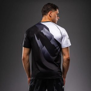 Тениска Venum No-Gi 6.0 Dry Tech T-Shirt – Black/White – страничен изглед