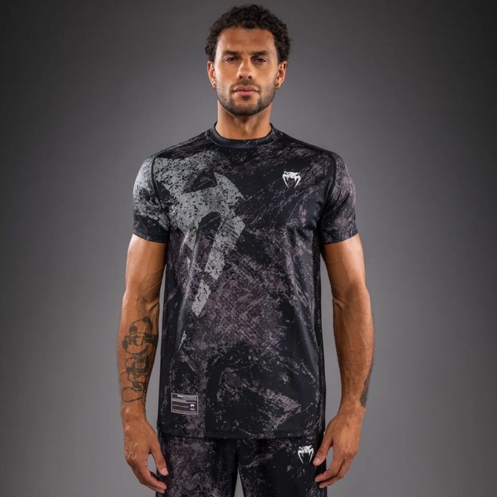 Тениска Venum Rage & Workout Dry Tech T-Shirt – Black/Grey