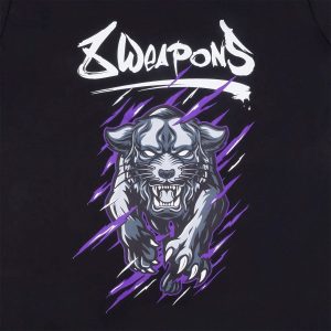 Детска Тениска 8 WEAPONS Beastial Panther Black-Purple – снимка 4