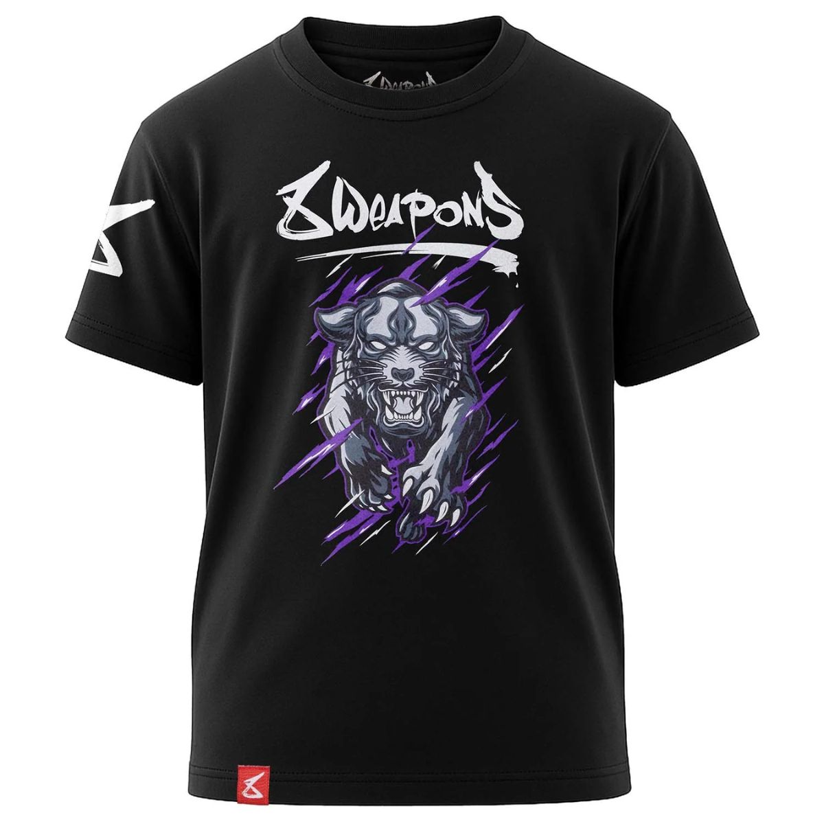 Детска Тениска 8 WEAPONS Beastial Panther Black-Purple