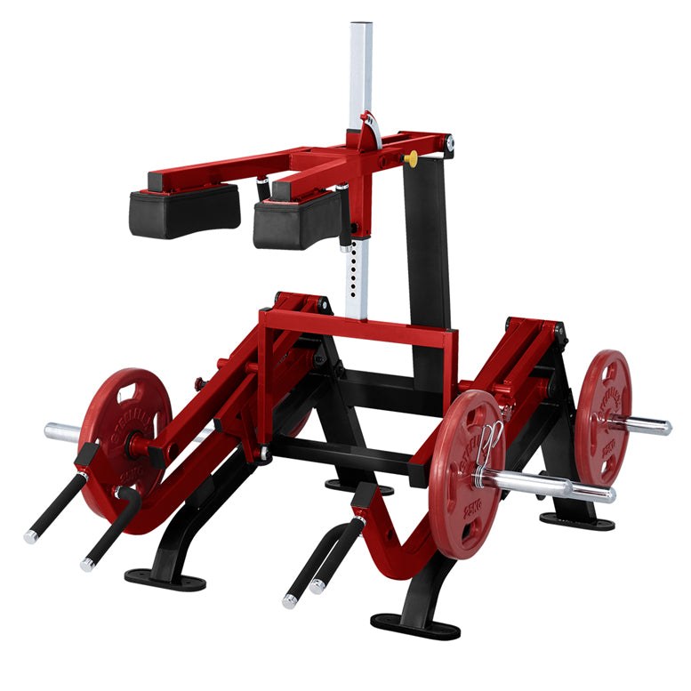 Двуфункционален уред за клек и мъртва тяга Steelflex PL2300 – с дискове