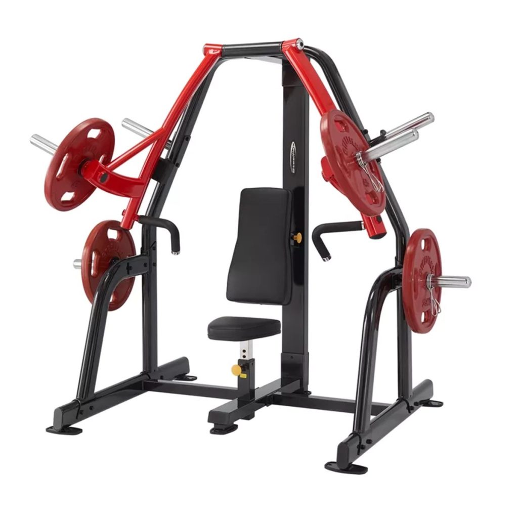 Фитнес уред за гърди хоризонтална преса Steelflex PSBP – с дискове