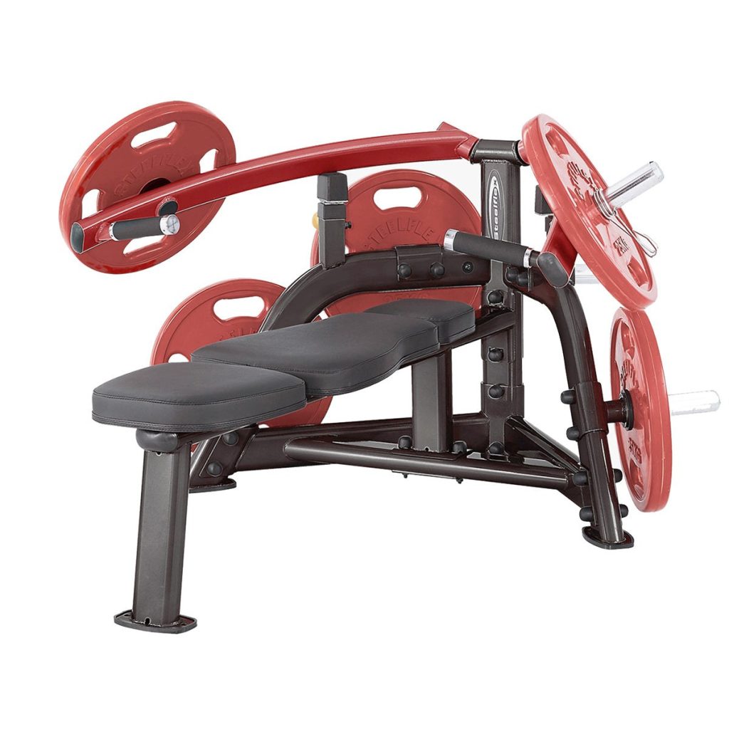 Фитнес уред за гърди лежанка преса Steelflex PLBP – с дискове