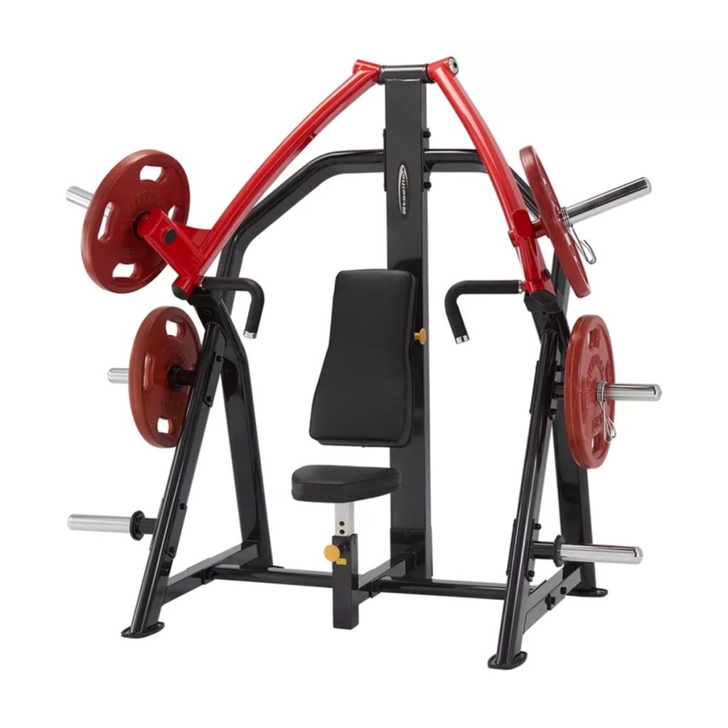 Фитнес уред за гърди наклонена преса Steelflex PSIP – с дискове