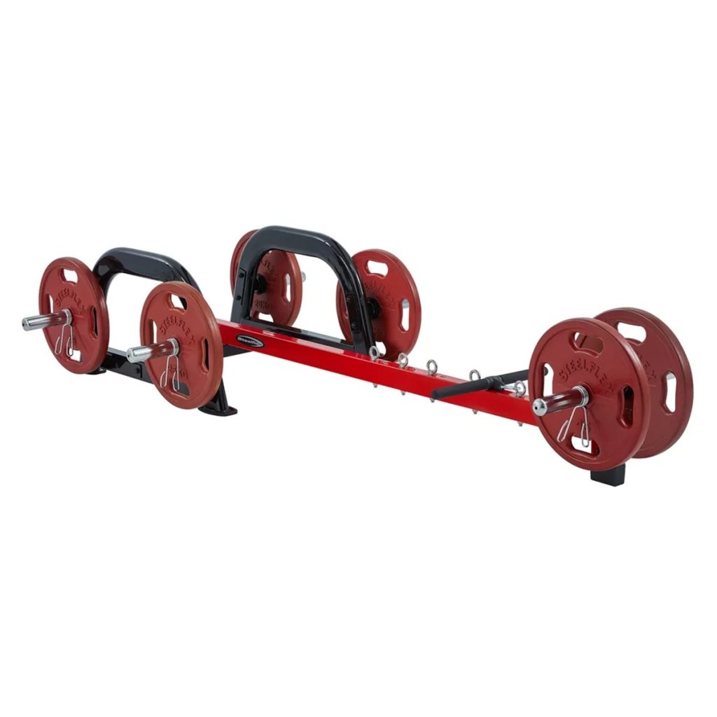 Фитнес уред за гребане и мъртва тяга Steelflex PLSLR – с дискове