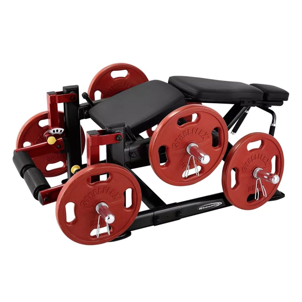 Фитнес уред за задно бедро Steelflex PLLC – с дискове