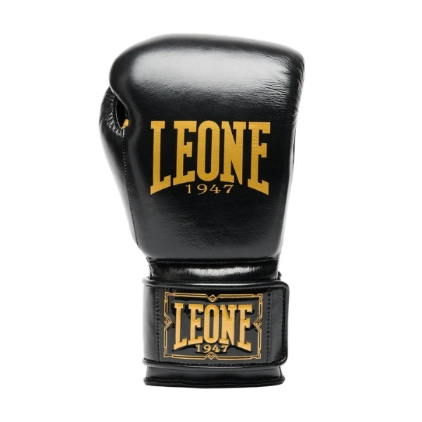 Боксови ръкавици Leone GOAT GN103 черни – отпред