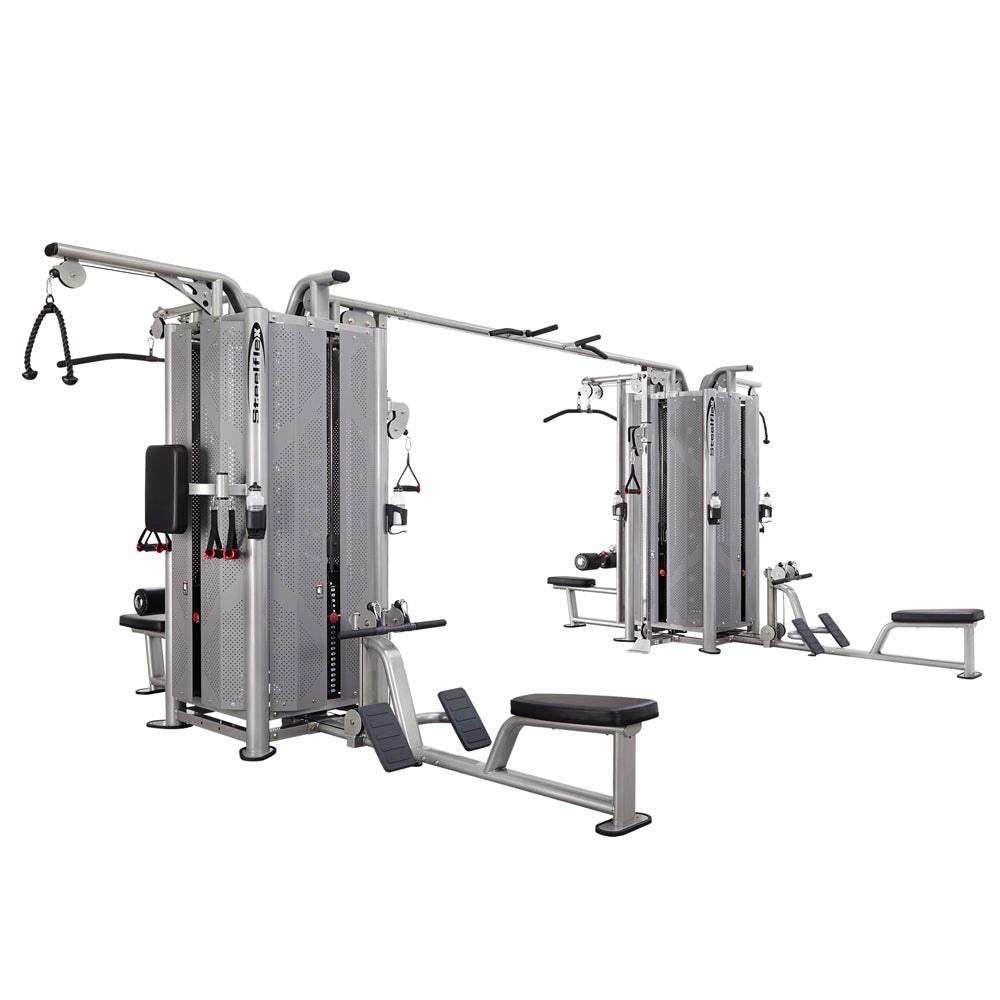 Мултистанция с 8 Тежестни Блока Steelflex Jungle Gym JG8000 – под ъгъл