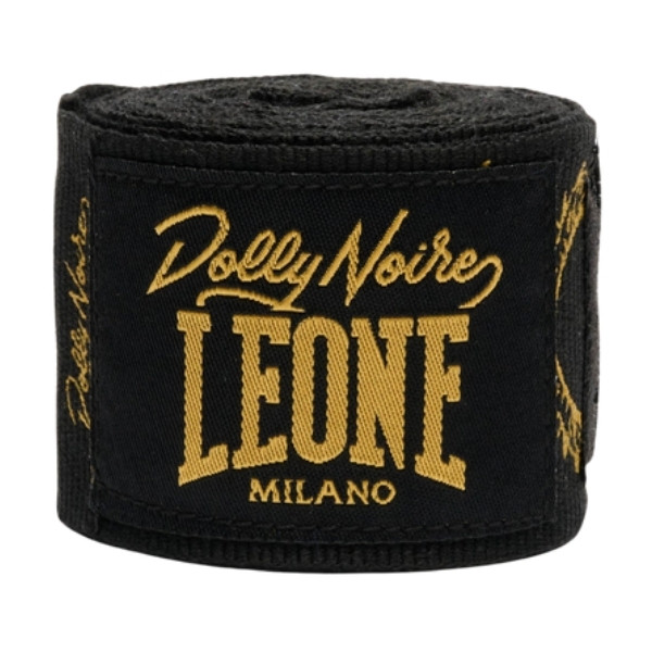 Бинтове за Бокс Leone X Dolly Noire DENARI 350 см черни – лого Dolly Noire LEONE