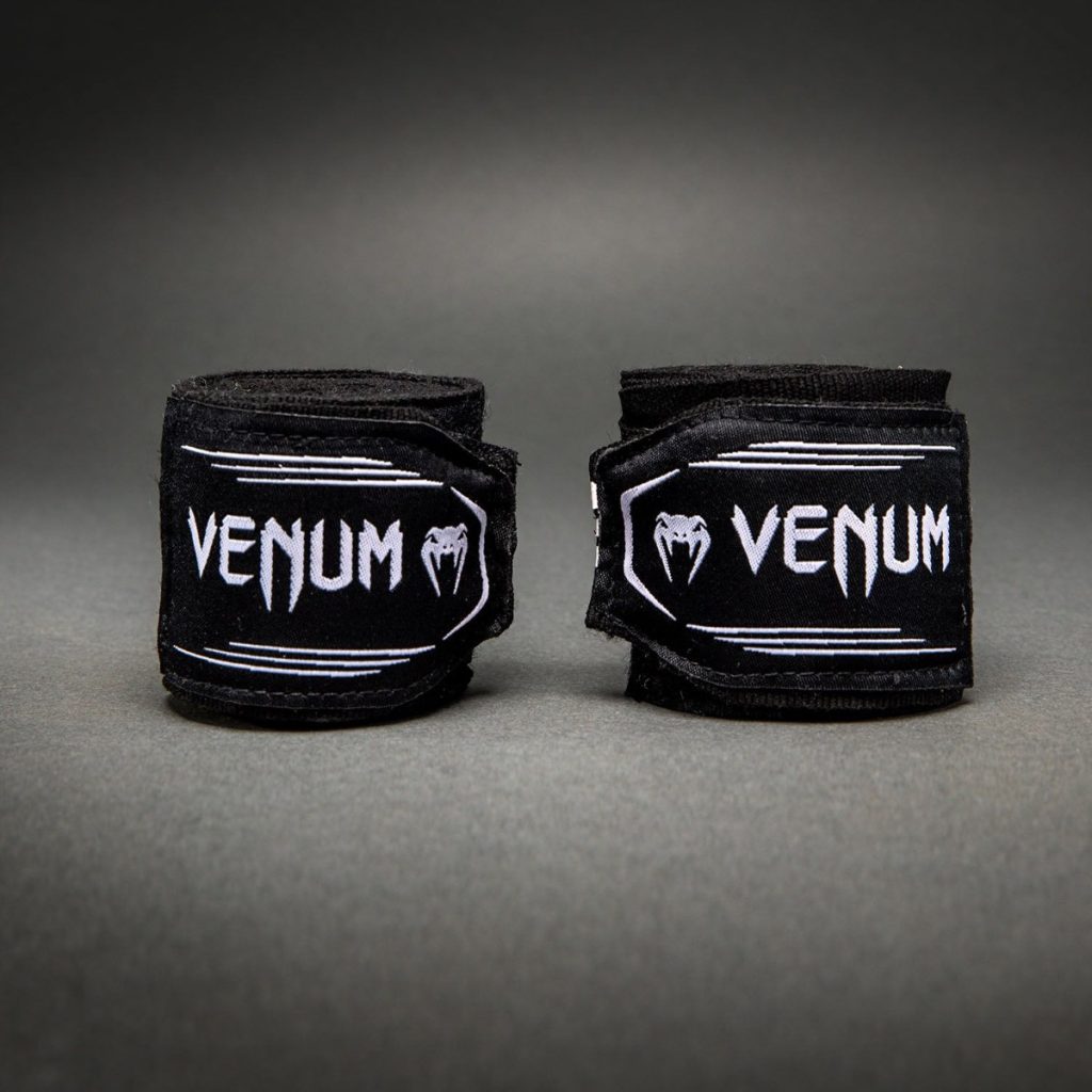 Бинтове за Бокс Venum Kontact Evo Black/White – навити