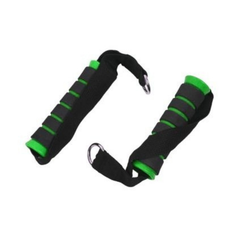 Боен Колан с Ластици Leaderfitness LF-RB4 черно-зелен – ръкохватки с ленти
