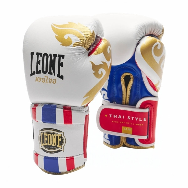 Боксови ръкавици Leone Thai Style GN114 бели – чифт