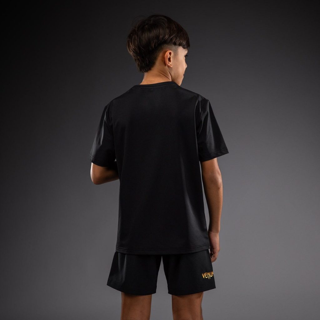 Детска Тениска Venum Classic Dry Tech Black/Gold – отзад
