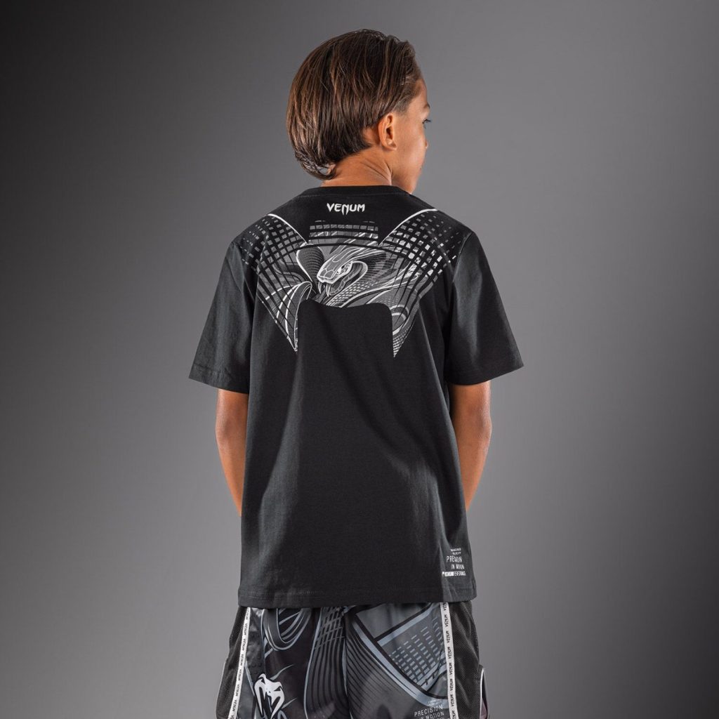 Детска Тениска Venum Crimson Viper 2.0 Kids Black/Grey – под ъгъл