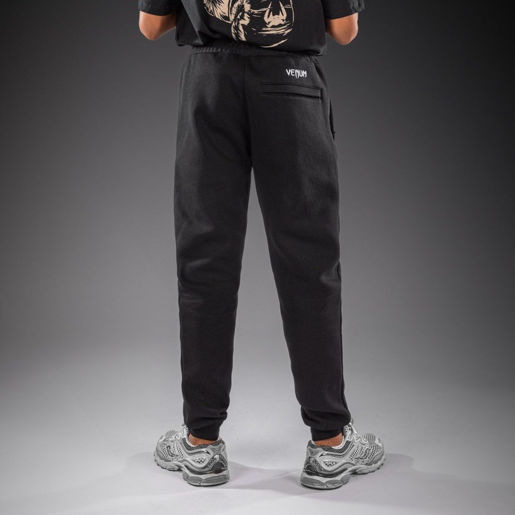 Детски Спортен Екип Venum Attack Fleece & Weave Black – долнище – отзад