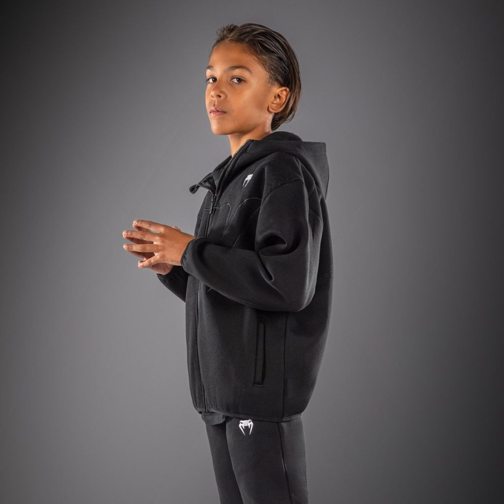 Детски Спортен Екип Venum Attack Fleece & Weave Black – горнище – отстрани